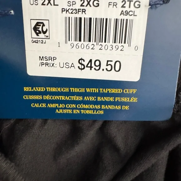 New men’s Polo Black Sweatpants with Bold White Logo 2XL - Picture 3 of 4